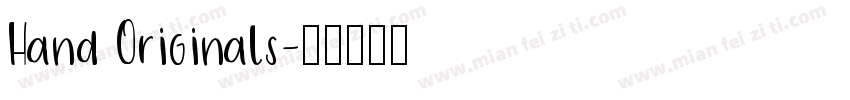 Hand Originals字体转换